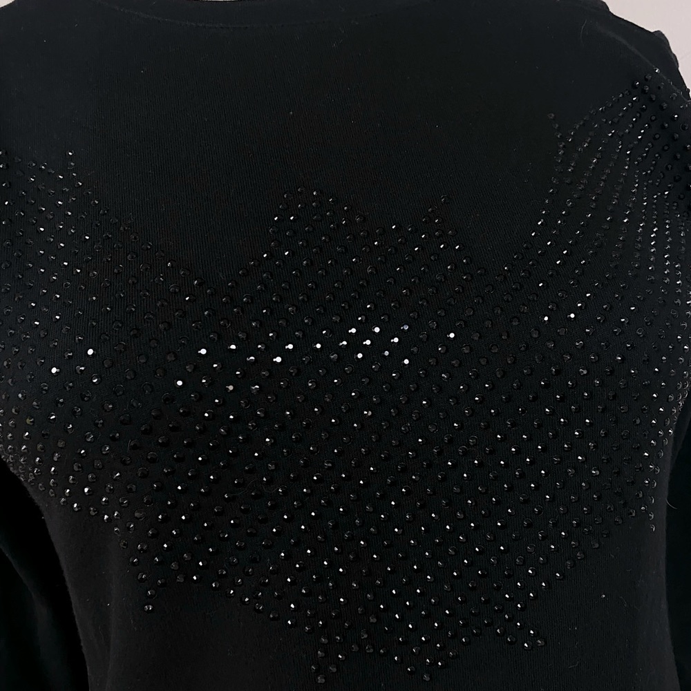 Rhinestone Bat Sweatshirt M